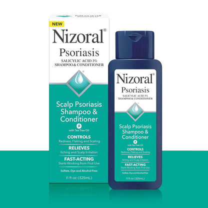 Nizoral Psoriasis Shampoo & Conditioner | Effective Scalp Psoriasis Treatment | 11 oz