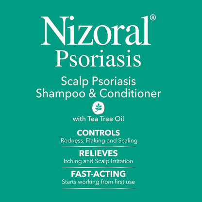 Nizoral Psoriasis Shampoo & Conditioner | Effective Scalp Psoriasis Treatment | 11 oz