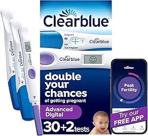 Clearblue Advanced Digital Ovulation Test Kit | 32 Tests | Accurate Fertility & Ovulation Tracking for Women