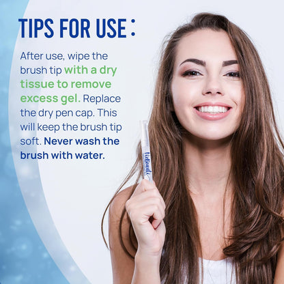 Teeth Whitening Pen Gel Kit | 35% Carbamide Peroxide | No-Sensitivity Formula with Remineralizing Pen | Mint Flavor | 5-Pack