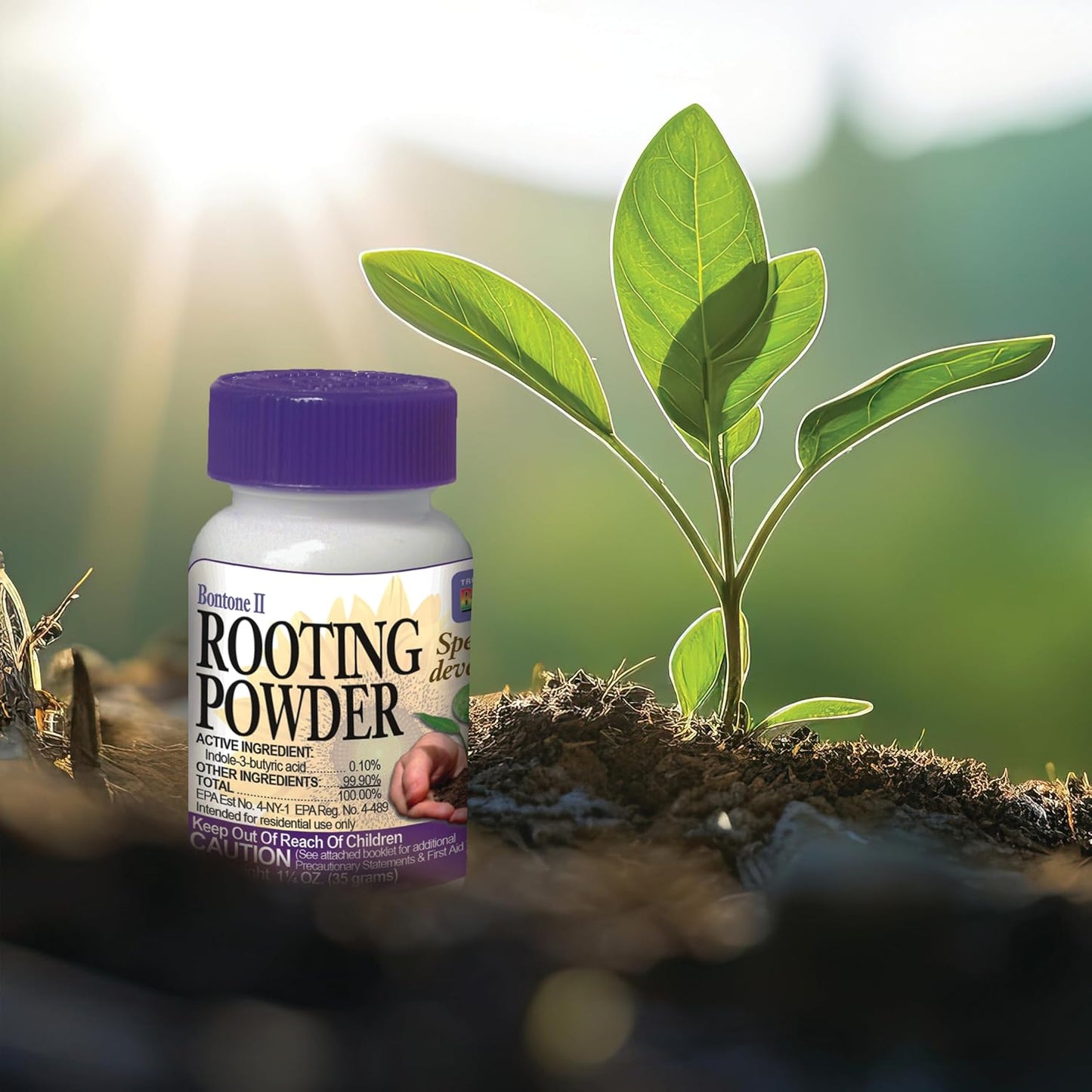 Bonide Bontone II Rooting Powder – 1.25 oz – Stimulates Root Growth for Cuttings, Seeds & Bulbs