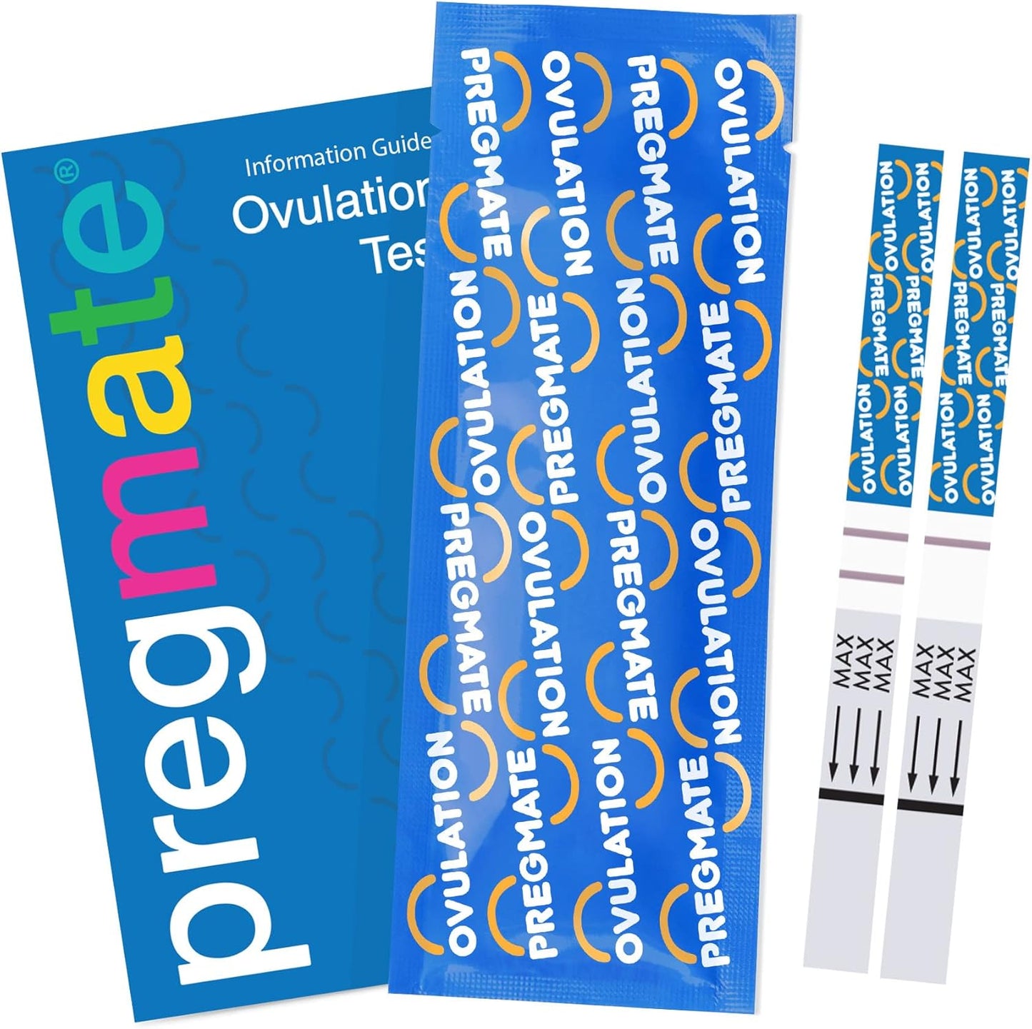 Pregmate Ovulation Test Strips | 50 LH Predictor Kit | Accurate Fertility Tracking for Cycle & Conception Planning