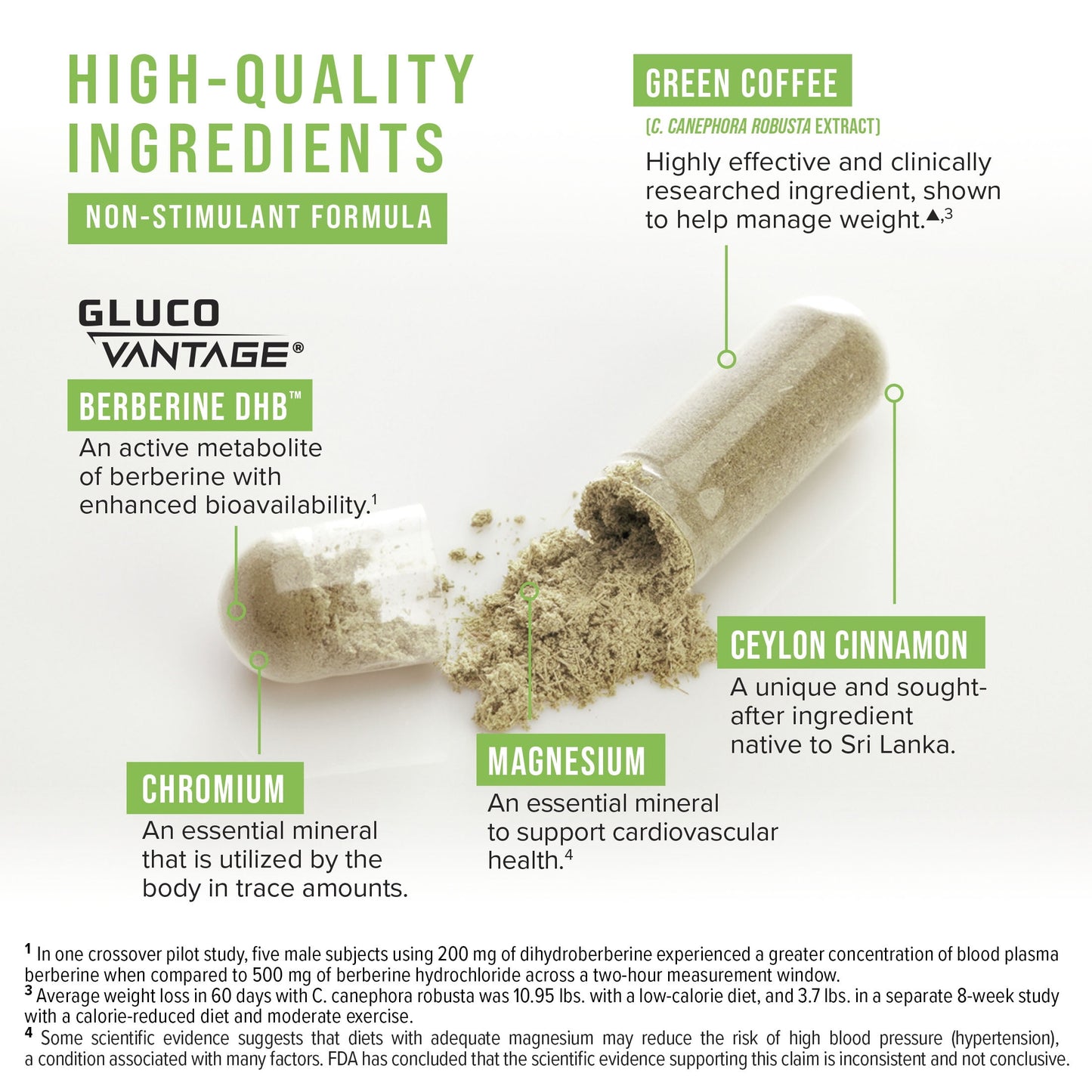 Advanced Berberine Metabolic Support Supplement, 60 Capsules