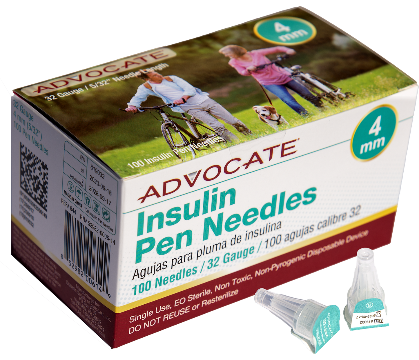 ADVOCATE PEN NEEDLES - 32G X 4MM 5/32" 100/BOX