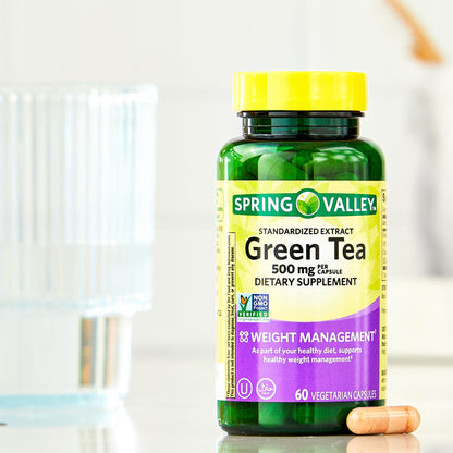 Green Tea Extract Vegetarian Capsules – 500mg, 60 Count