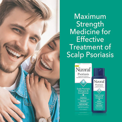Nizoral Psoriasis Shampoo & Conditioner | Effective Scalp Psoriasis Treatment | 11 oz