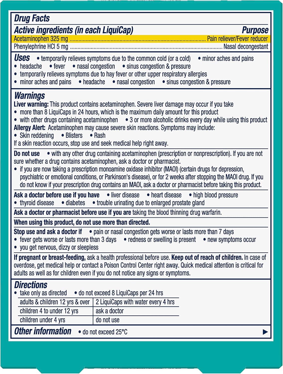 Vicks Sinex SEVERE LiquiCaps - All-In-One Sinus Relief - 24 LiquiCaps