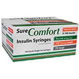 1cc 28G x 1/2"  Insulin Syringes