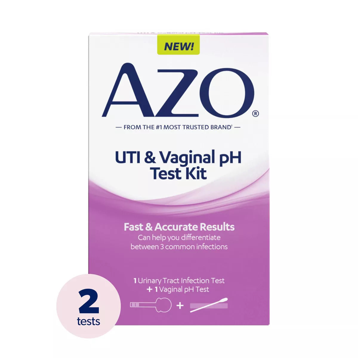 AZO At Home UTI and Vaginal pH Test Kit