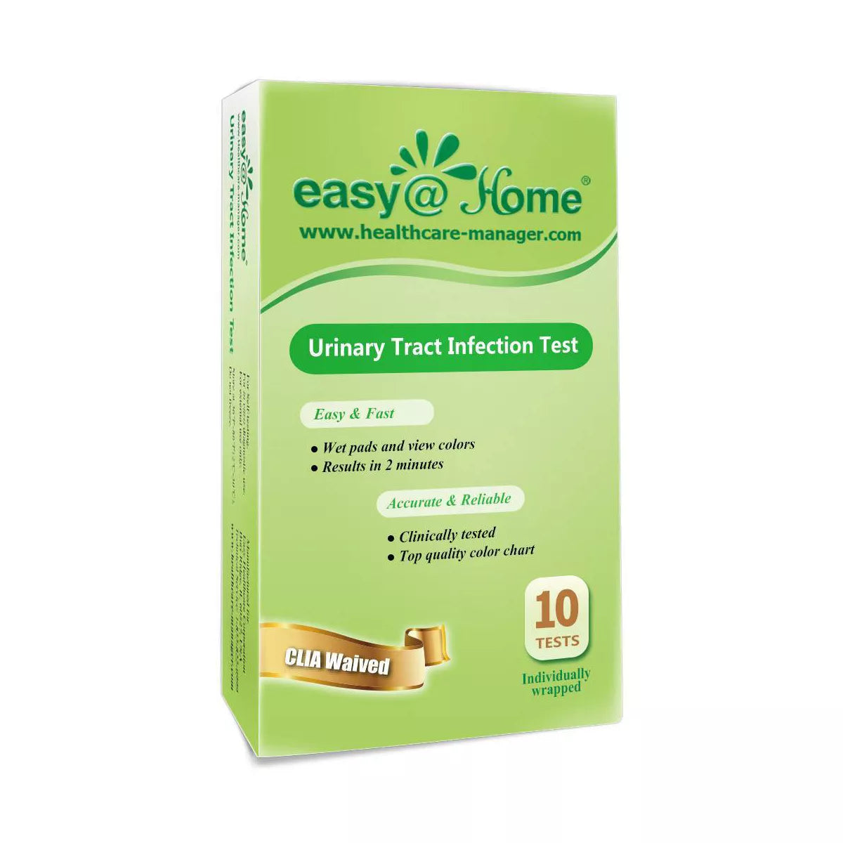 easy@Home Urinary Tract Infection (UTI) Test Strips - 10ct