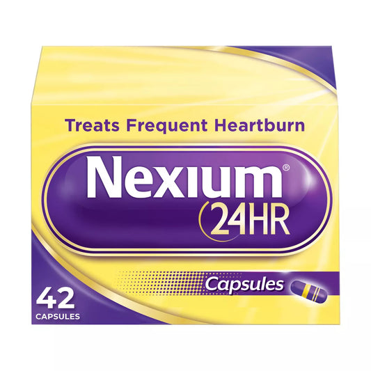 Nexium 24HR Delayed Release Heartburn Relief Capsules - Esomeprazole Magnesium Acid Reducer  42