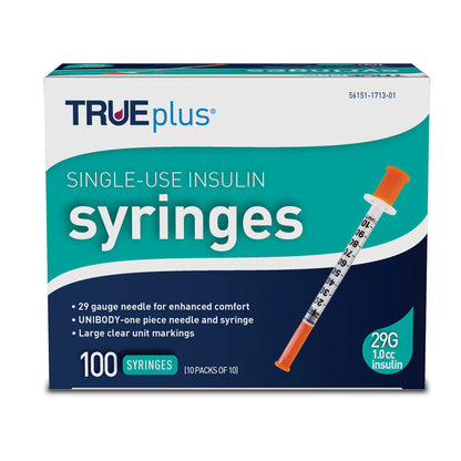 1cc 29g 12.7mm (1/2")L  Syringes
