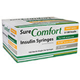 SureComfort™ Insulin Syringes, 1cc, 31G x 5/16"