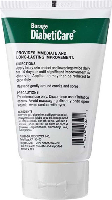 Salk Borage Diabetic Foot Cream 4.2 oz. Tube